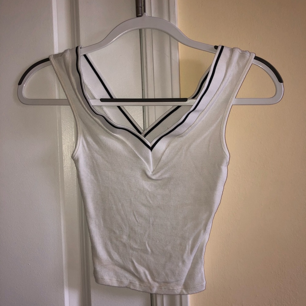 White Crop Top